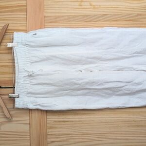 White Athleta Activeware Linen Jogger Pants Size XS Extra Small